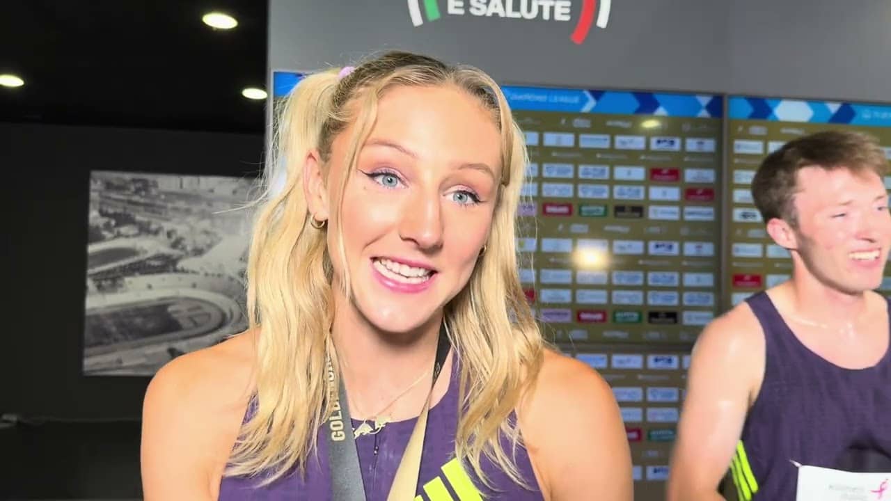 Molly Caudery Reacts To Winning Rome Diamond League On Countback, 4.80m From Short 10-Step Approach