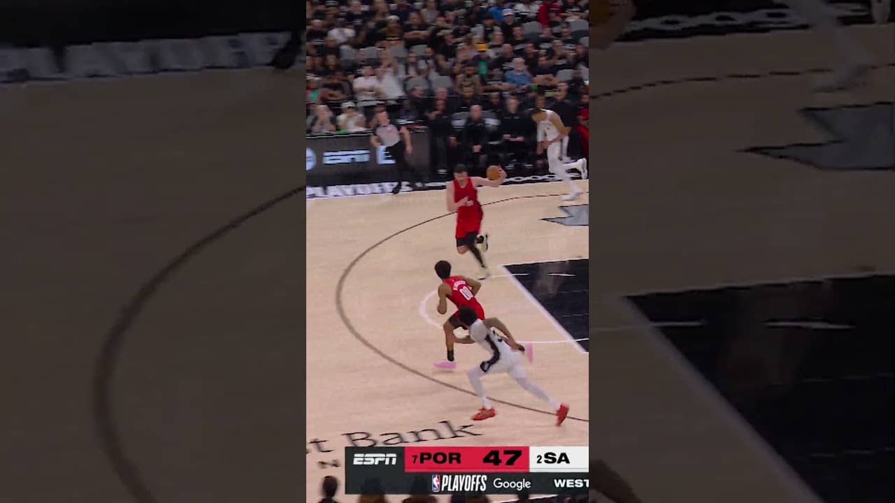 Scoot Henderson Dunk Game 5 vs Spurs #scoothenderson #dunk #slamdunk #slam #nba #trailblazers