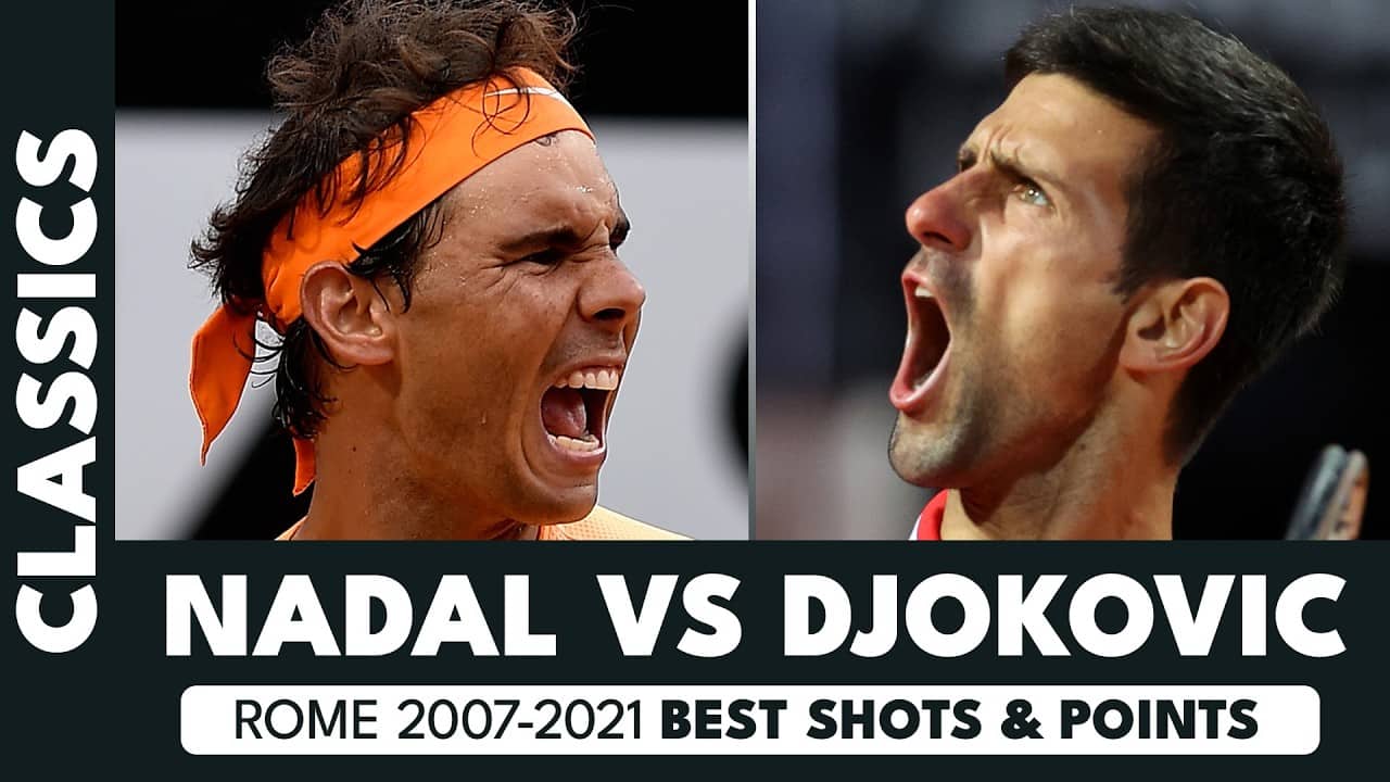 You Won’t Believe These Nadal vs Djokovic Rome Points 🤯