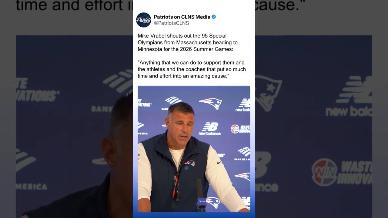 Mike Vrabel shouts out Special Olympians from Massachusetts
