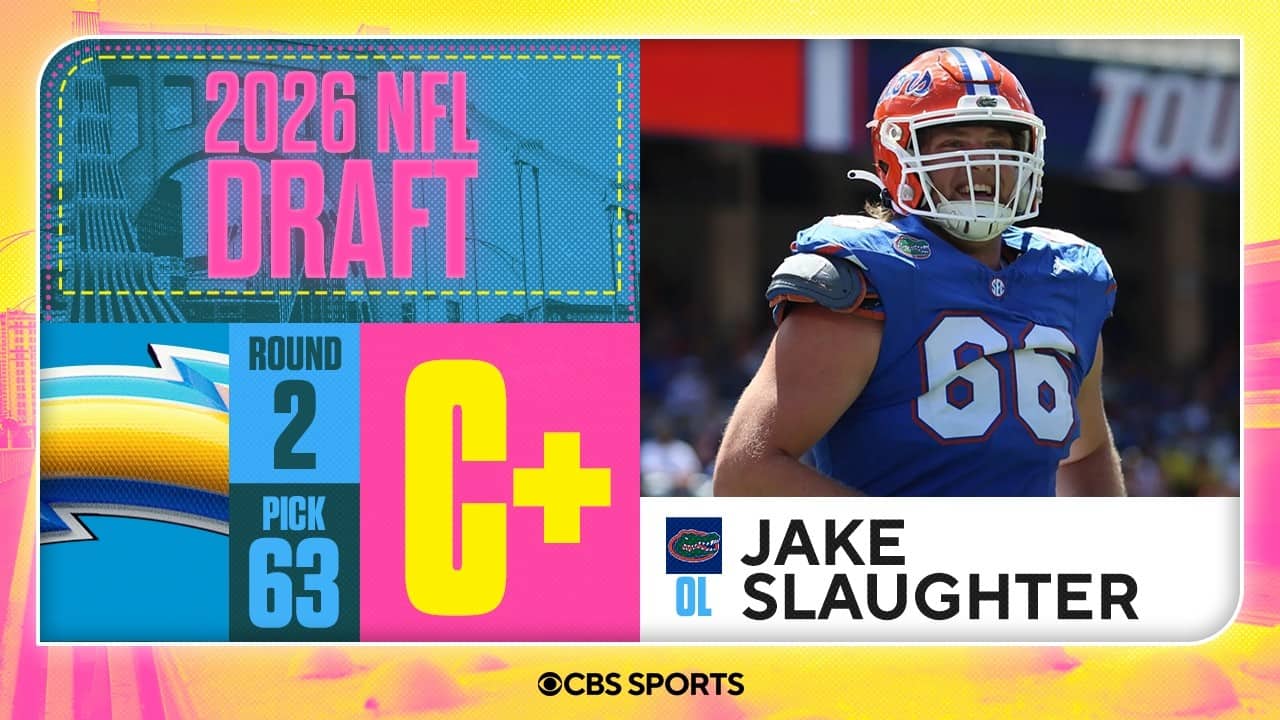 Chargers select Jake Slaughter in Second Round | 2026 NFL Draft Grades & Reaction