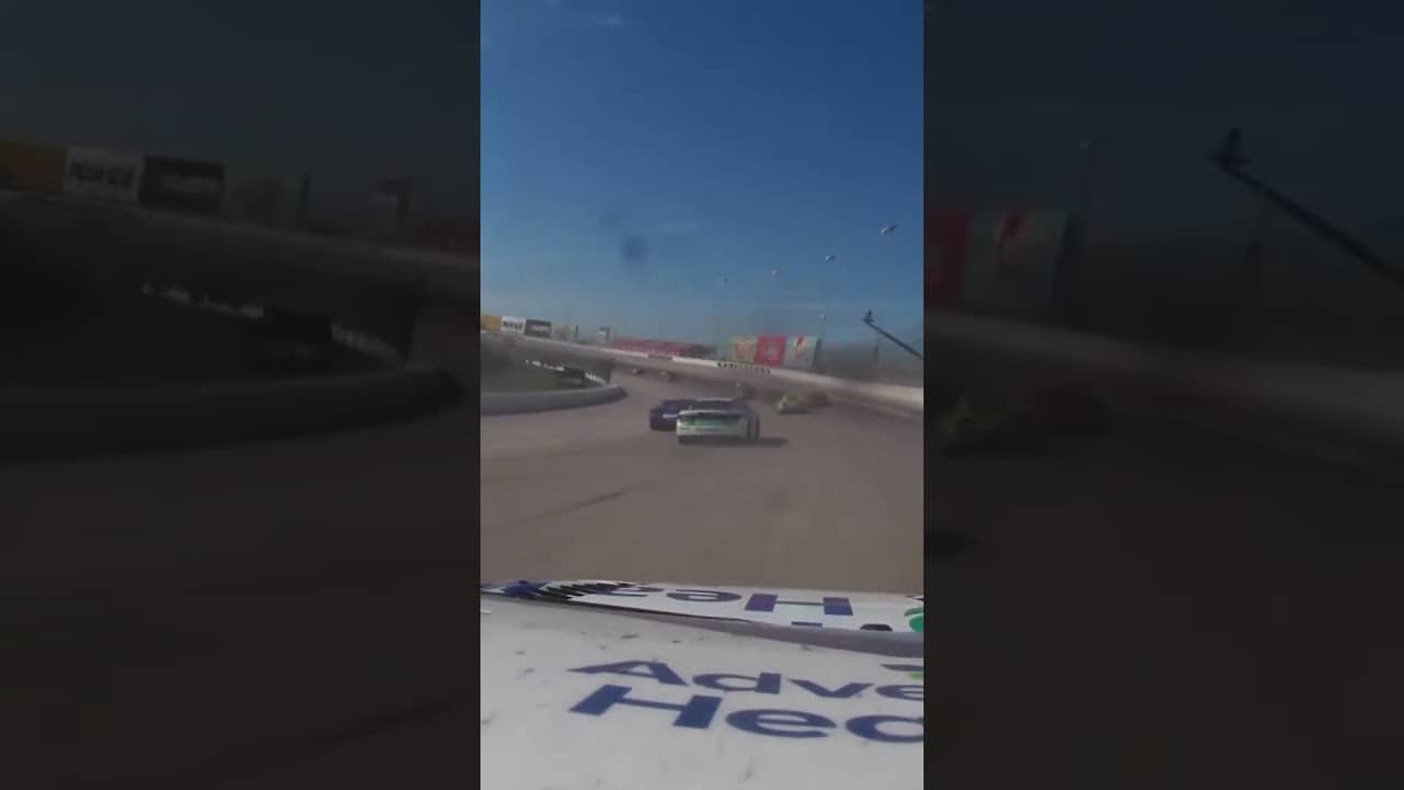 Erik Jones' view of Busch vs. Nemechek