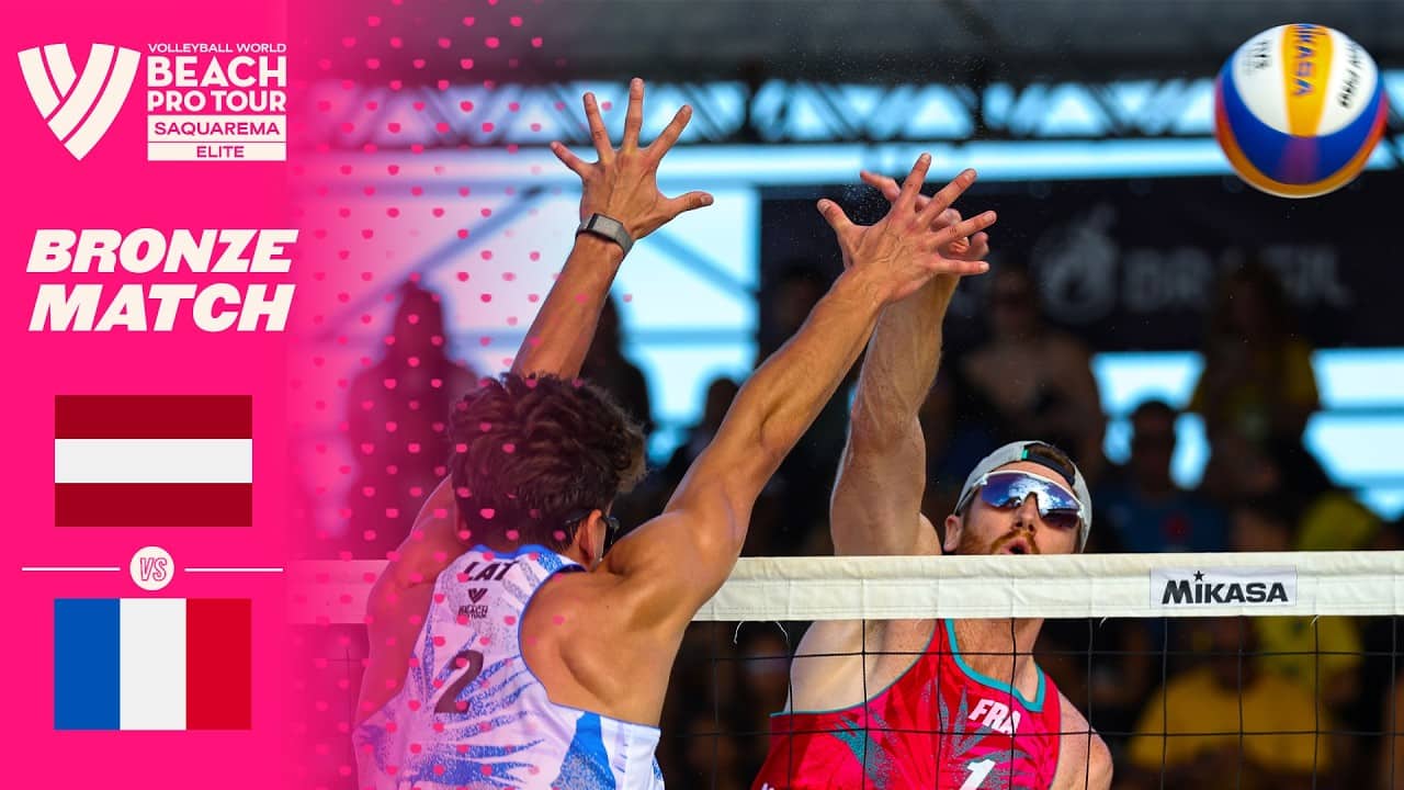 Plavins/Fokerots vs. Daubas/Aye, C. - Bronze Match Highlights | Saquarema 2026 #BeachProTour