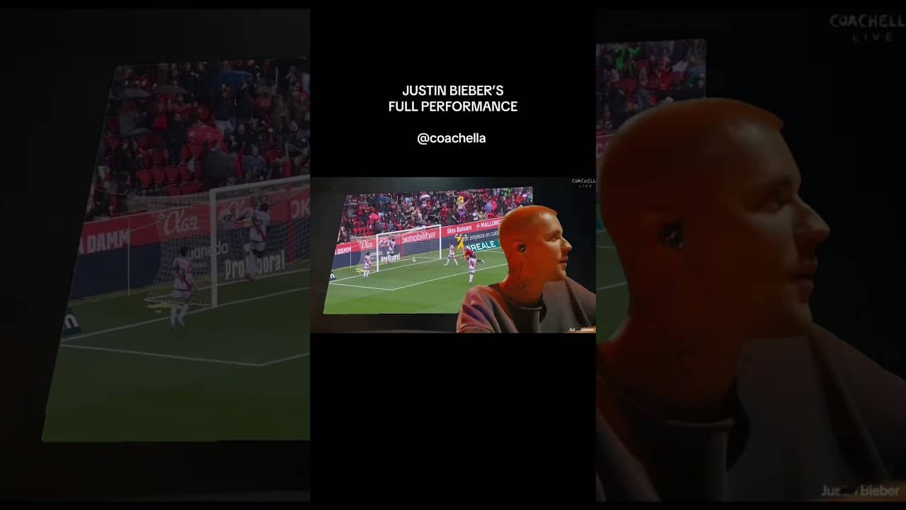 Justin Bieber disfrutó del Coachella con el gol de Muriqi 👀