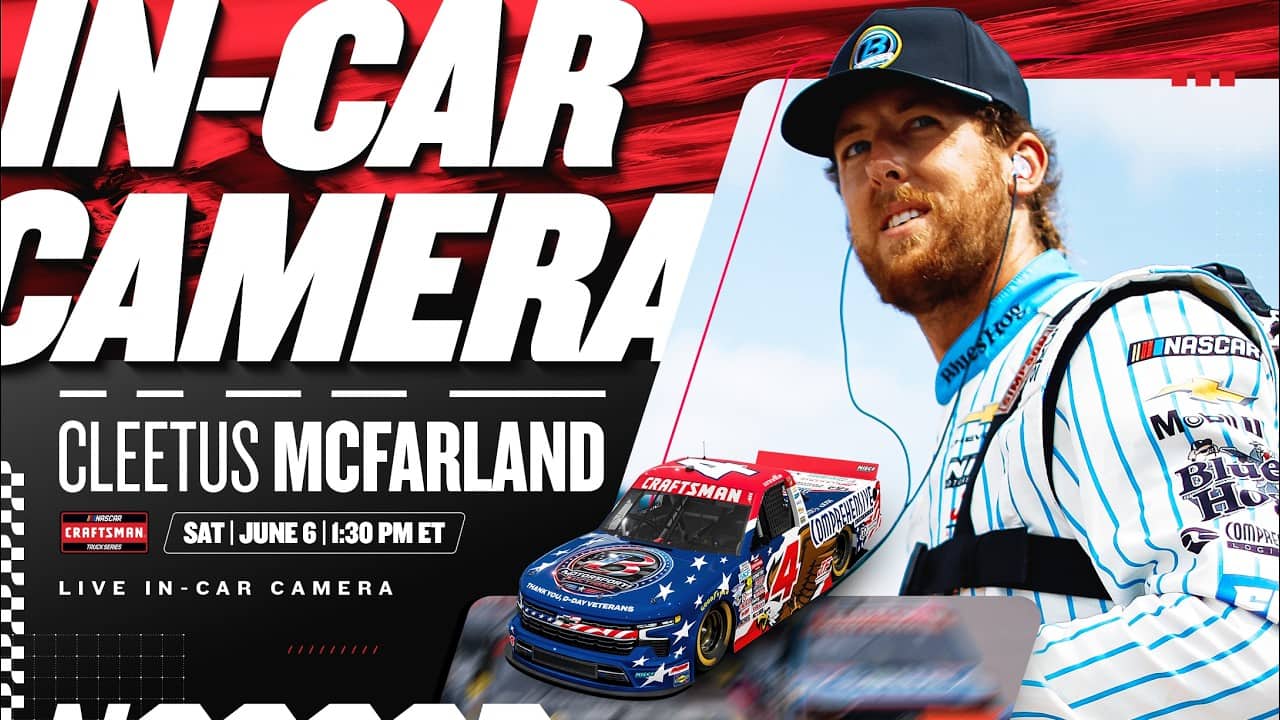 Cleetus McFarland's In-Car Camera at Michigan | NASCAR Craftsman Trucks Series