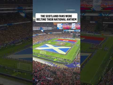 You couldn't even hear the national anthem play over the fans singing