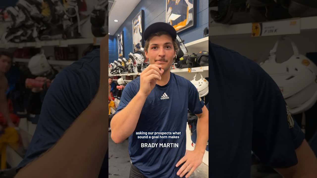 we asked our prospects what sound a goal horn makes 💀 #predsnhl