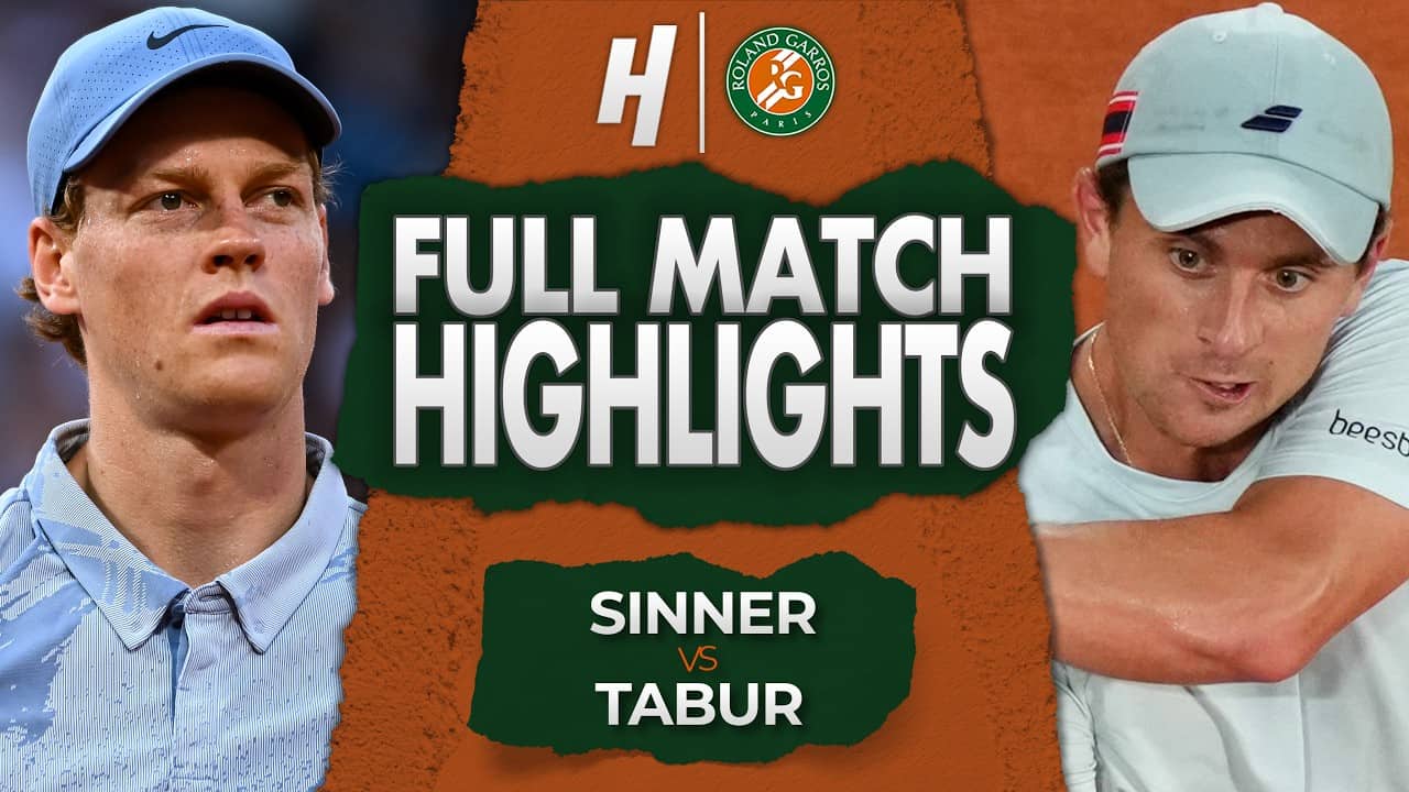 Jannik Sinner vs Clement Tabur - FULL Match Highlights | Roland Garros 2026