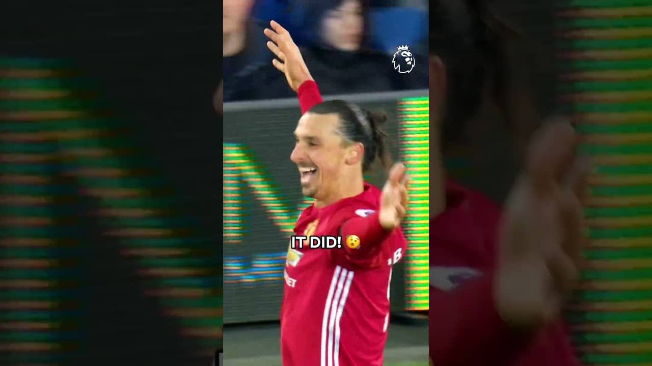 Ibrahimovic's Tricky Goal That Squeezed Over the Line 😳
