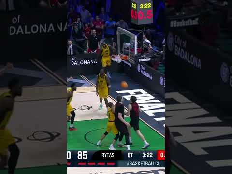 Sargiunas delivering assists when it mattered the most 😮‍💨 #BasketballCL