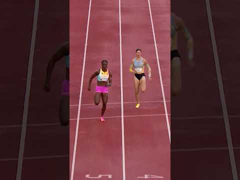 JULIEN ALFRED dominates the field over 100m with 10.76 #DiamondLeague
