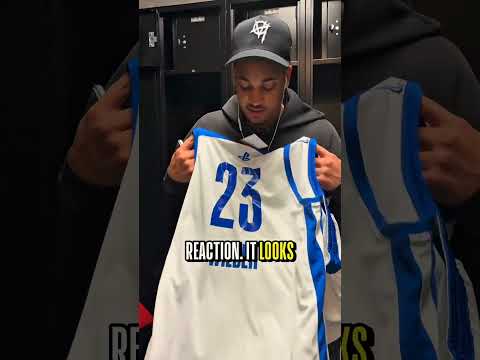 Cam Wilder’s reaction to his creator cup jersey