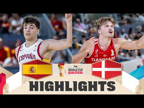 Spain πͺπΈ v Denmark π©π° | Highlights | FIBA Basketball World Cup 2027 European Qualifiers