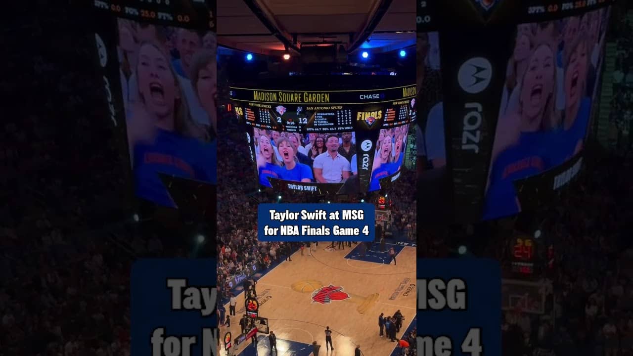 Taylor Swift is at Madison Square Garden for Game 4 of the NBA Finals