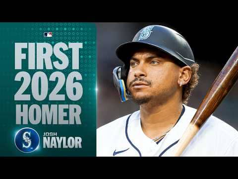 Josh Naylor deposits his first home run of 2026! (3-run blast for the Mariners) 🔱 | MLB Highlights