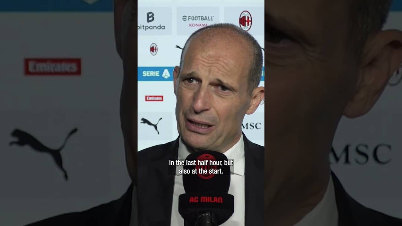 Massimiliano Allegri speaks after the match 🎙️ | #MilanAtalanta | #shorts