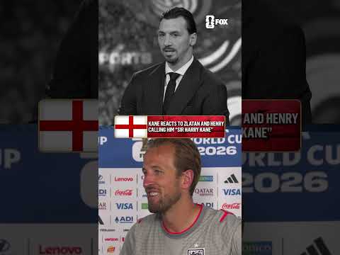 Geoff Shreeves asks England's Harry Kane about Thierry Henry and Zlatan calling him 'Sir Harry Kane'
