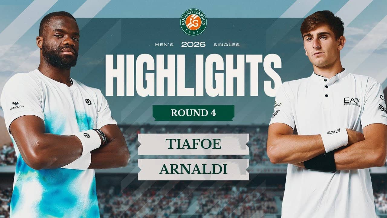 Frances Tiafoe vs Matteo Arnaldi | Round 4 Highlights | Roland-Garros 2026