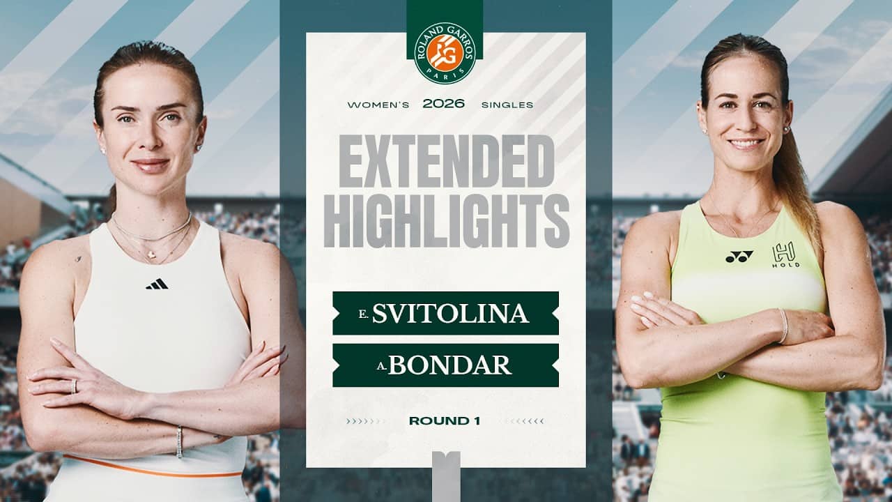Elina Svitolina vs Anna Bondar | Roland-Garros 2026