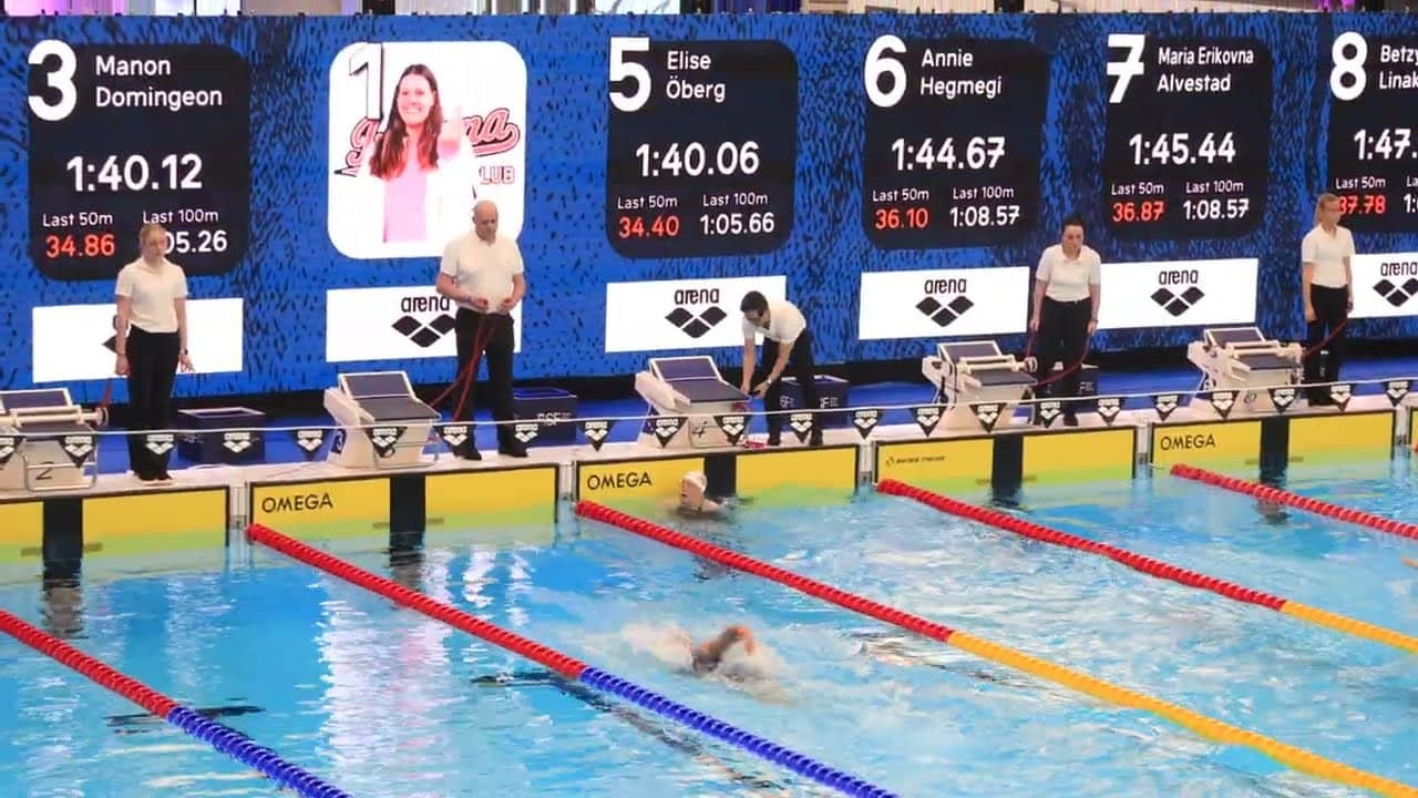 Women's 200 Back (Anna Peplowski, 2:08.96) - 2026 Bergen Swim Festival