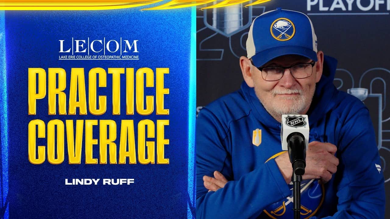 "Ostlund And Carrick Won't Be Available" | Lindy Ruff Update Ahead Of Round 2 | Buffalo Sabres