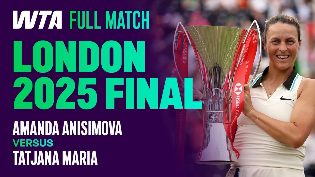 From Qualifier to Champion 🏆 | Amanda Anisimova vs. Tatjana Maria 2025 London Final | WTA Full Match