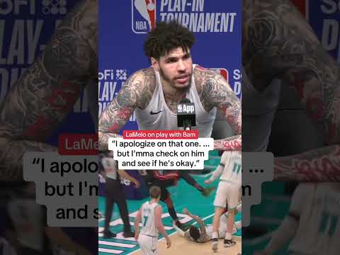 LaMelo Ball on the play that led to Bam Adebayo leaving the game ➡️