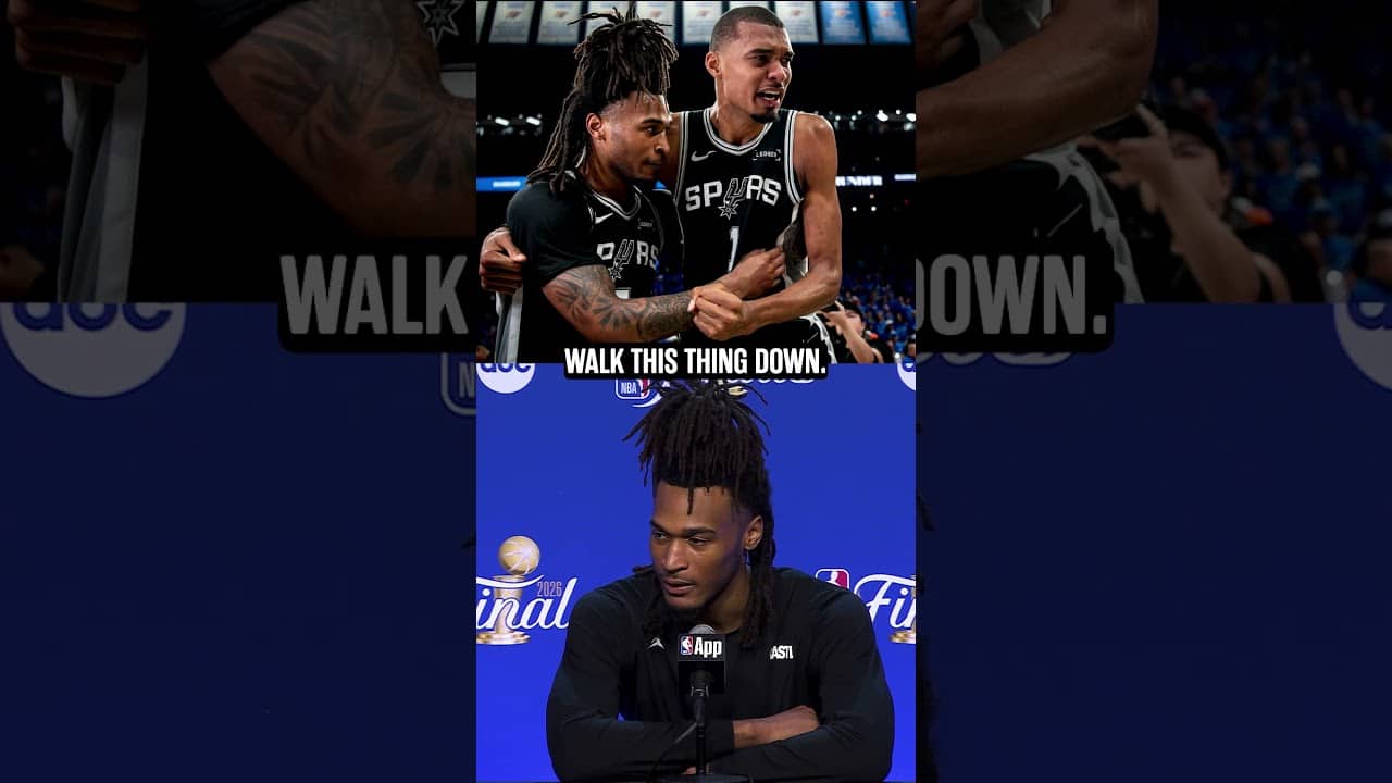 Believing in each other 🤝 #nbafinals #spurs #nba #playoffs