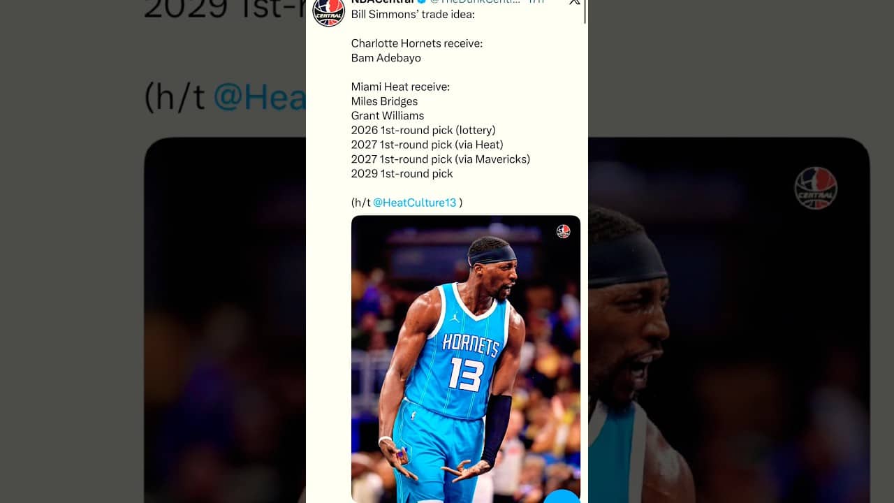 Bam Adebayo TRADE idea. #nba #fyp #shorts #bamadebayo #nbatraderumors
