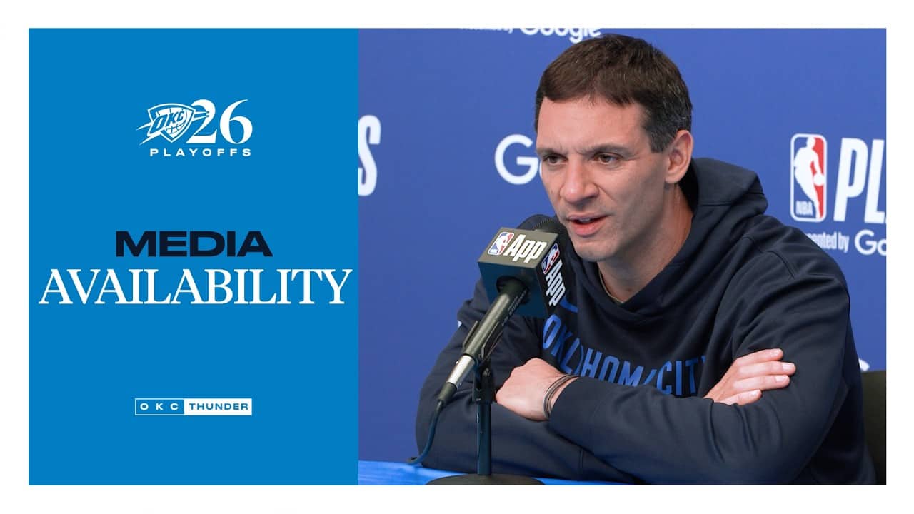 Coach Daigneault on Game 1 Win | Playoffs | WCS Game 1 | Postgame Media | May 5, 2026