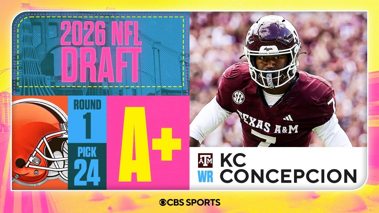Browns select KC Concepcion No. 24 overall | 2026 NFL Draft Grades & Reaction