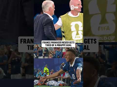 Didier Deschamps was loving Mbappé's second goal of the day