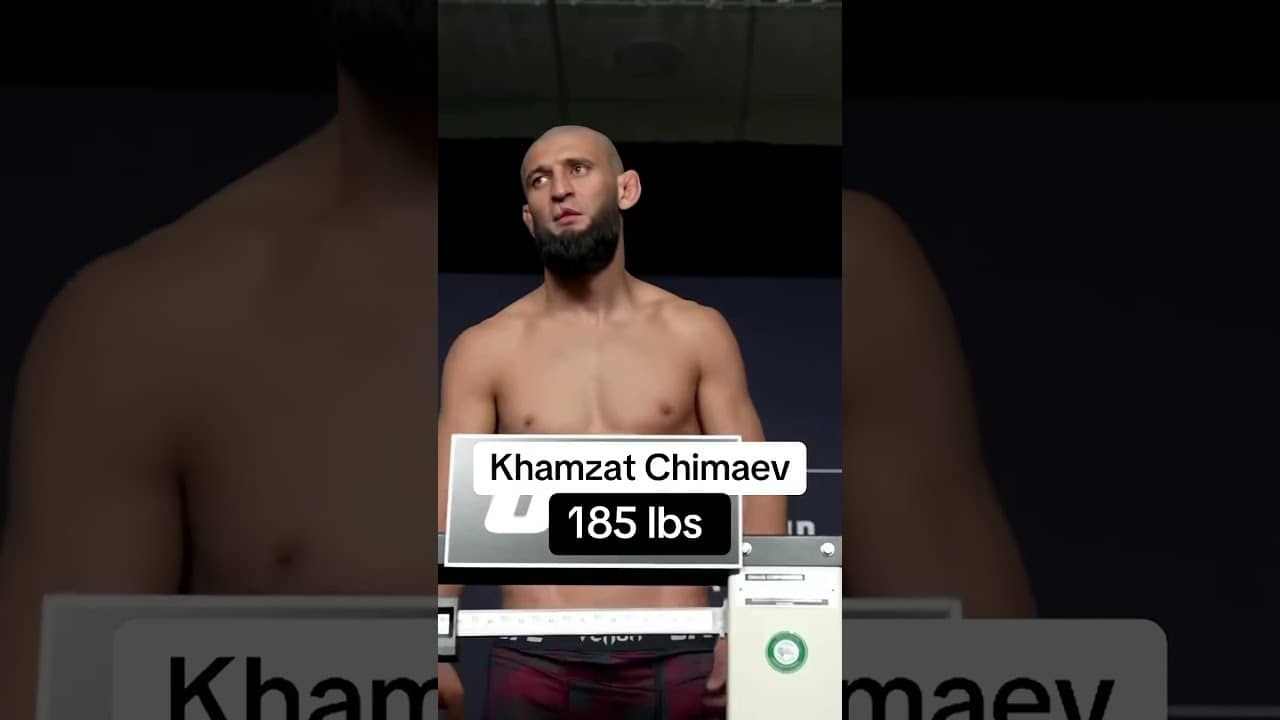 Khamzat makes championship weight ahead of #UFC328 ⚖️ (via UFC)