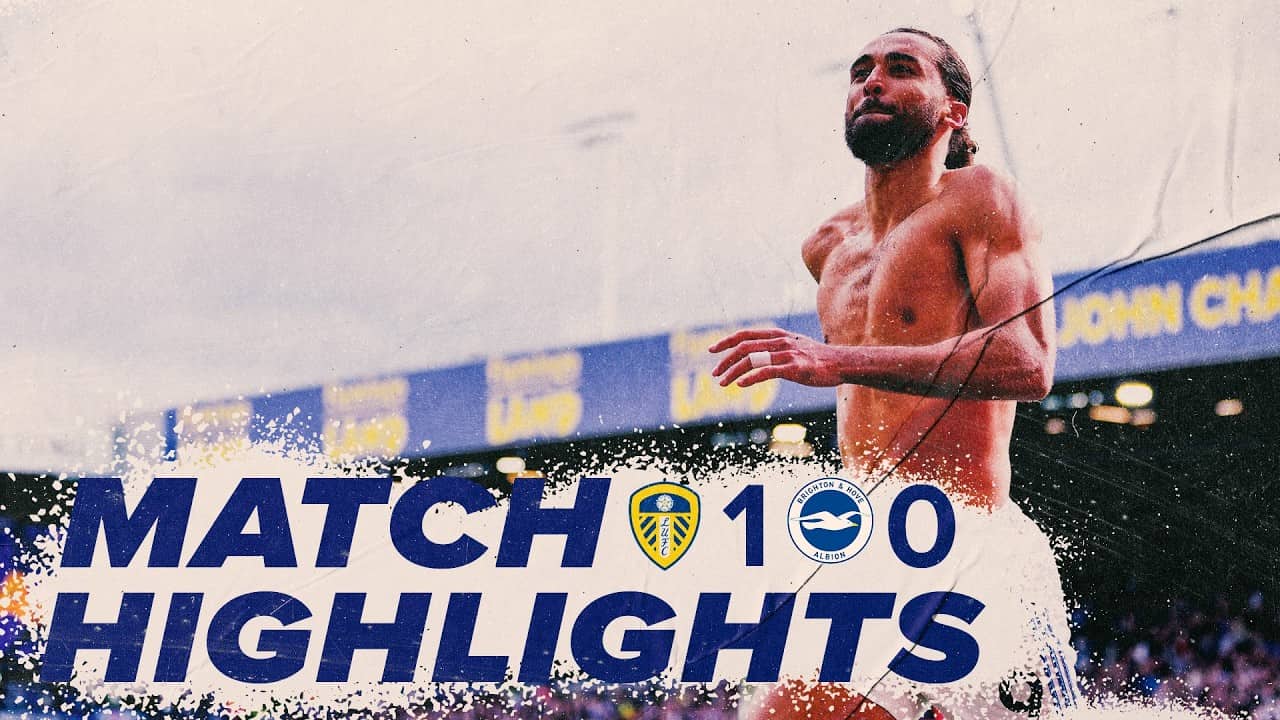 DCL scores 96th-minute winner! | Leeds United 1-0 Brighton & Hove Albion | Premier League highlights