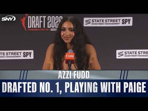 UConn’s Azzi Fudd reacts to being taken 1st overall in WNBA Draft, playing with Paige Bueckers again
