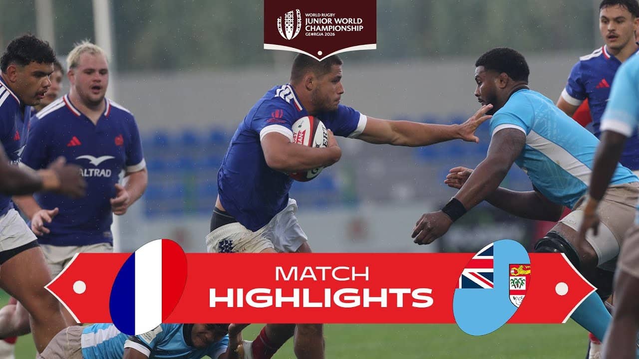 France brings the flair 🔥 | France v Fiji  | World Rugby Junior Championship 2026 | Match Highlights