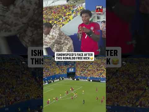 @ishowspeedsui had no words after this Ronaldo attempt 🇵🇹