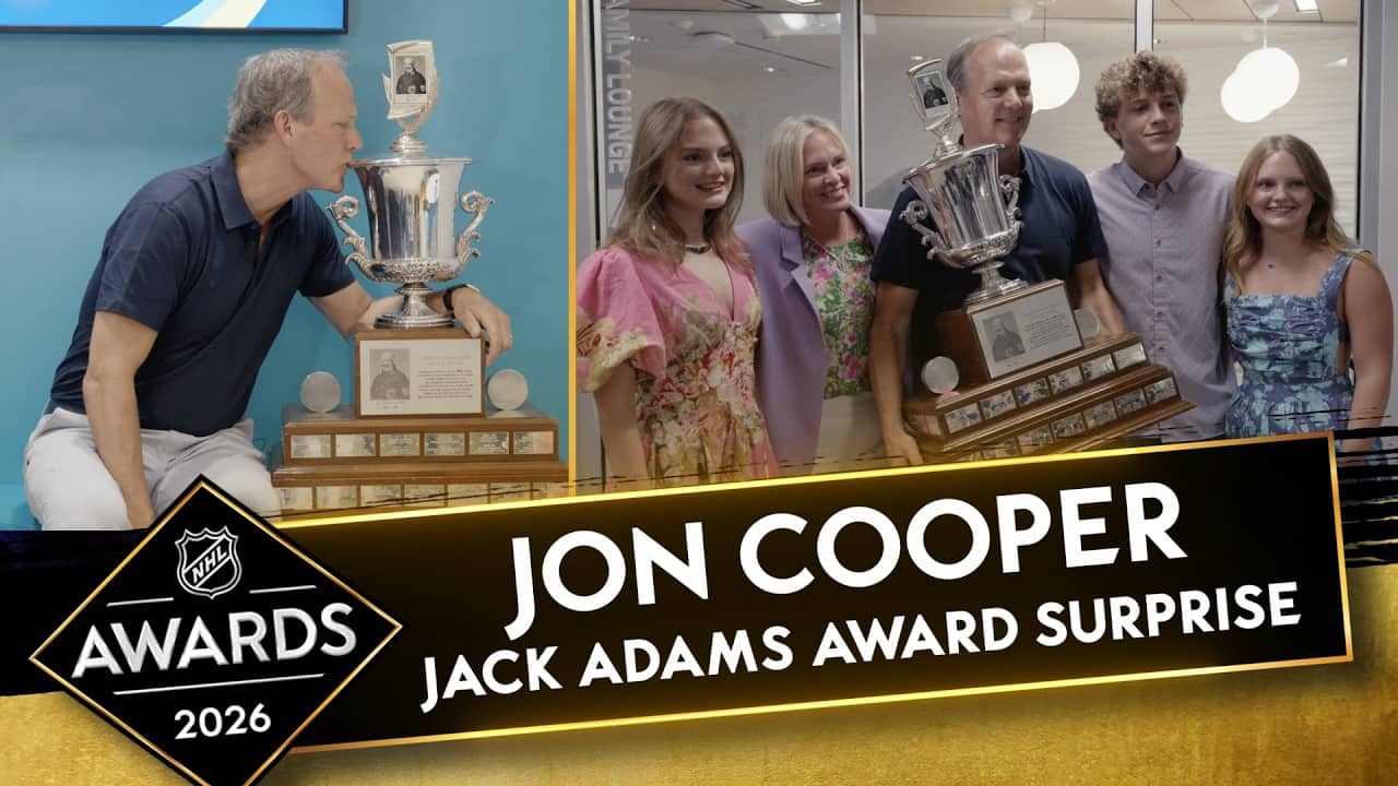 Jon Cooper surprised with NHL's Jack Adams Award