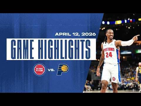 Pistons Finish The Season With 60 Wins! | Detroit Pistons vs. Indiana Pacers | GAME HIGHLIGHTS