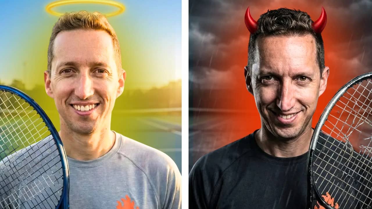 You’re TWO Tennis Players (Only One Is Good)