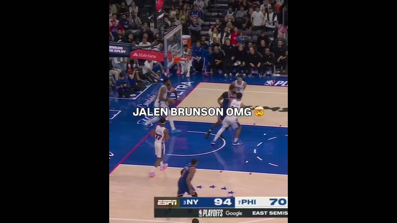 JALEN BRUNSON WITH 5 POINTS IN 7 SECONDS 🔥