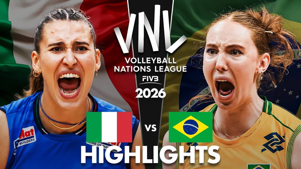Brazil 🇧🇷 vs Italy 🇮🇹 | Highlights | Women's VNL 2026