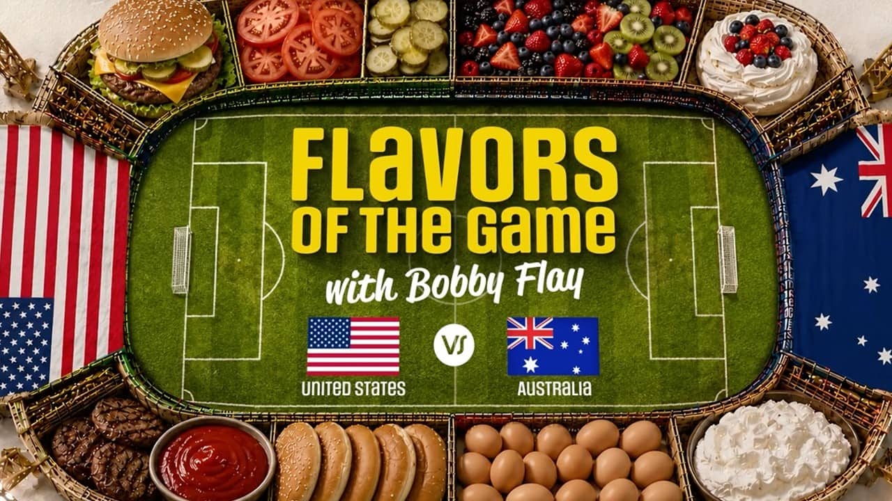 Flavors Of The Game: U.S. vs. Australia with Food Network’s Bobby Flay | ESPN FC