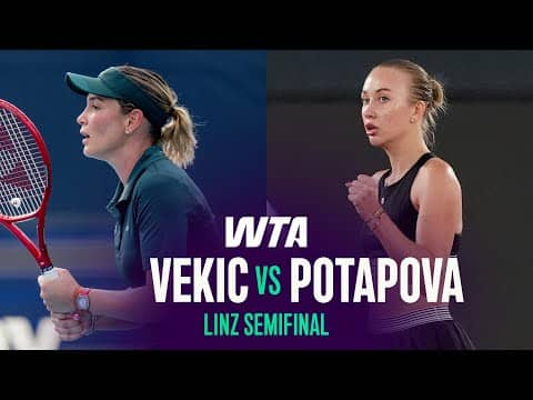 Anastasia Potapova vs. Donna Vekic | 2026 Linz Semifinal | WTA Match Highlights