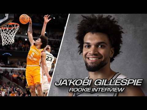 Ja'Kobi Gillespie's FIRST Interview as a Spur - 2026 Spurs NBA Draft Class