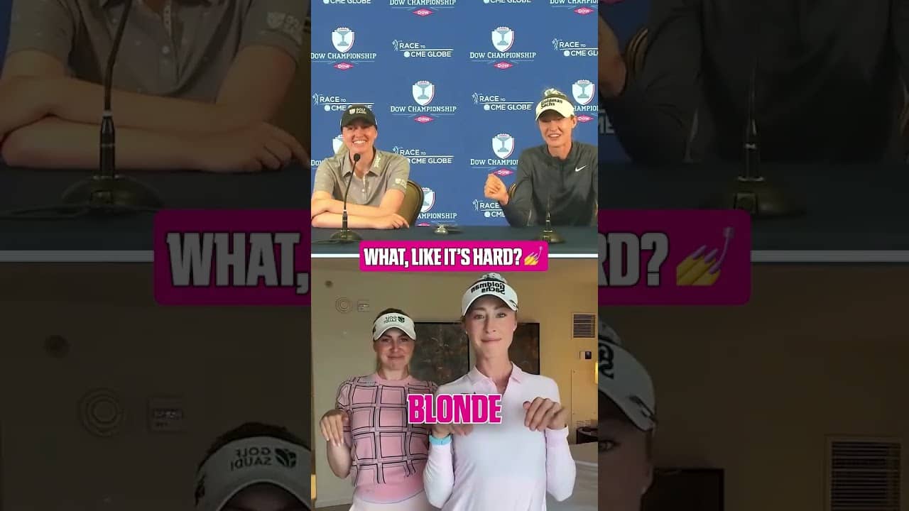 Nelly Korda and Olivia Cowan came up with a new duo nickname 💁‍♀️💗 (via @NellyKorda/IG, @LPGA/TT)