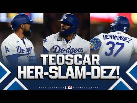 Teoscar Hernández LAUNCHES a GO-AHEAD GRAND SLAM for the Dodgers! 💪🤯 | MLB Highlights
