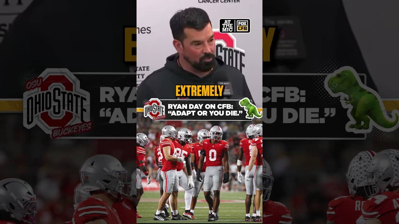 In college football it's adapt or die 😂💀 #cfb #ryanday #ohiostatebuckeyes