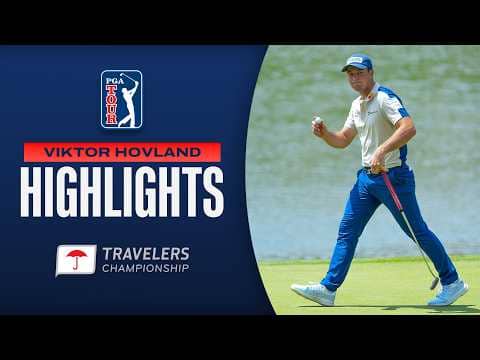 Impressive 9-under round for Viktor Hovland on Friday | Round 2 | Travelers Championship | 2026