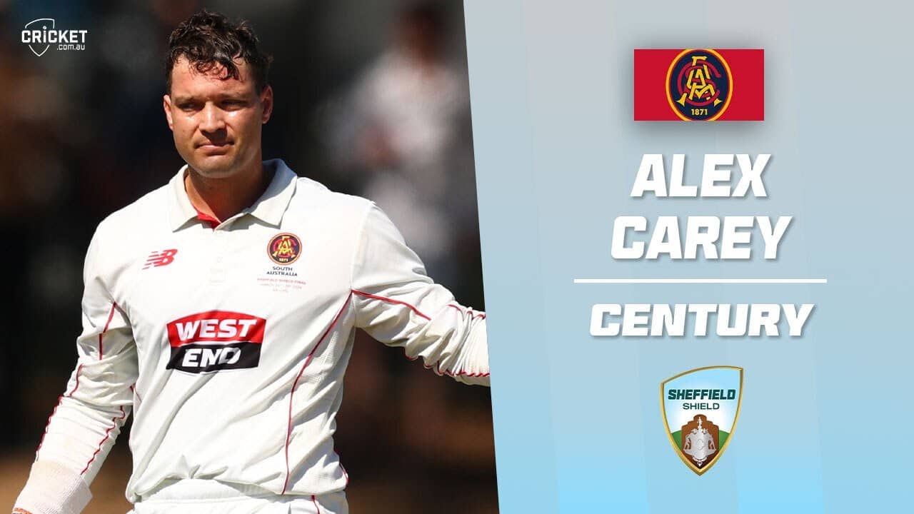 Carey leads SA fightback with second Shield final ton | Sheffield Shield 2025-26